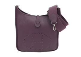 エルメス HERMES エブリン3PM カシス シルバー金具 トリヨン U刻印