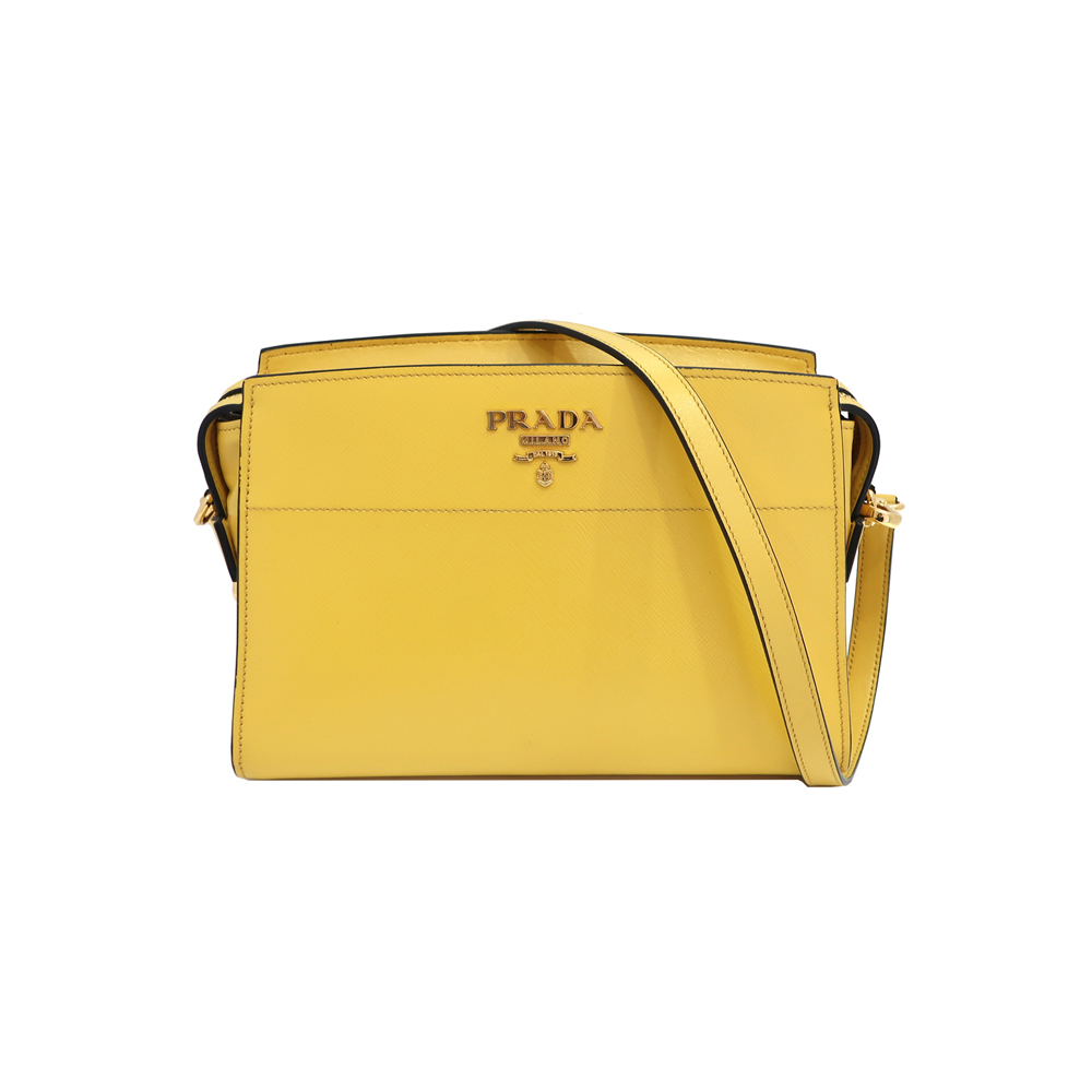 プラダ PRADA サフィアーノ ショルダーバッグ 1BH104 イエロー