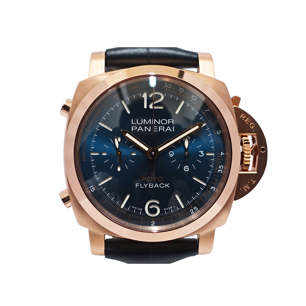 パネライ PANERAI ルミノール ヨットチャレンジ44mm PAM01020 V番 PG レザー 自動巻き