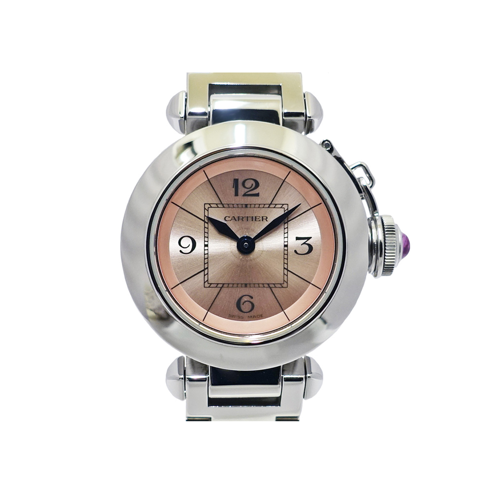 カルティエ CARTIER ミスパシャ W314008 レディース ピンク SS クォーツ