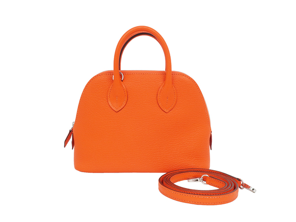 エルメス ボリード1923 ミニ オレンジミニアン シェーブル W刻印