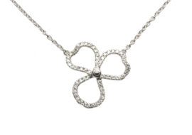 ティファニー ネックレス ペンダント ペーパーフラワー オープン Pt950 プラチナ パヴェダイヤモンド