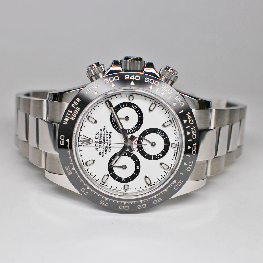 ロレックス デイトナ 116500LN ランダム ホワイト SS メンズ 保証書付き 2018年