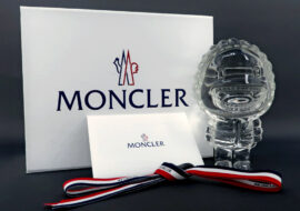 MONCLER モンクレール マスコット フィギア ガラス製 置物