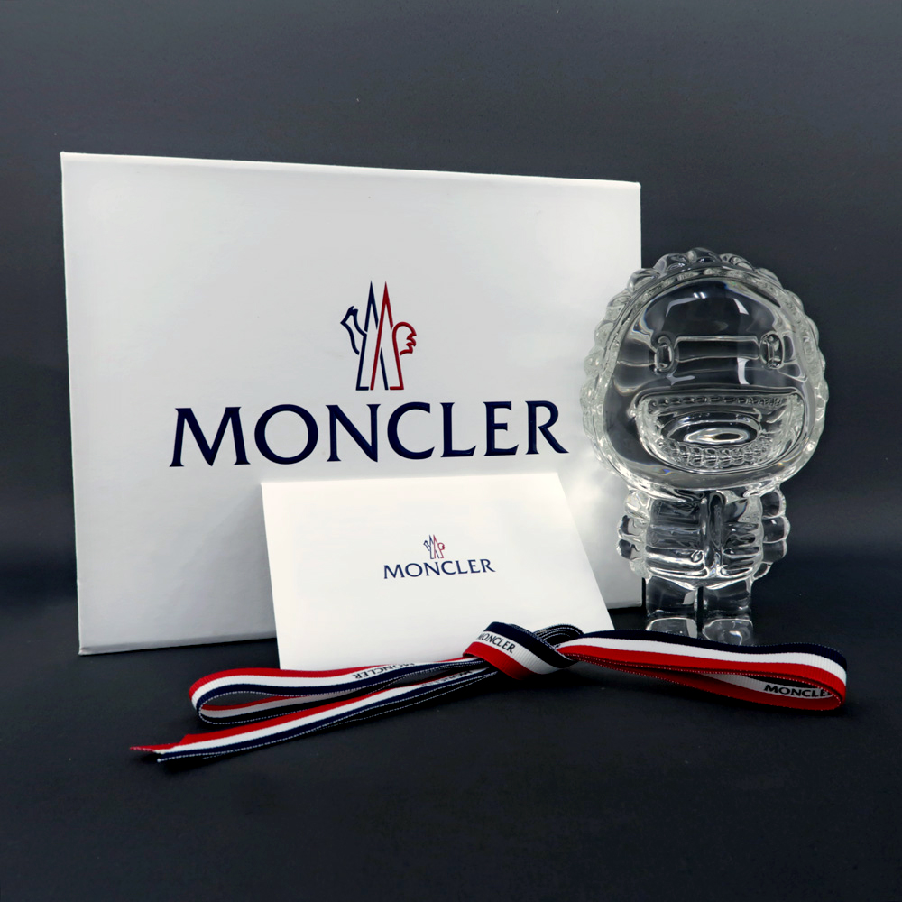 MONCLER モンクレール マスコット フィギア ガラス製 置物