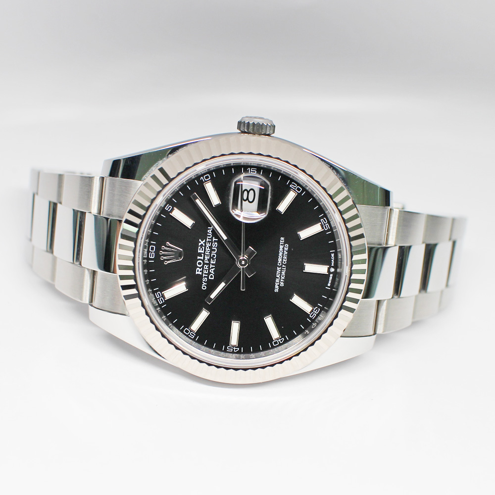ロレックス デイトジャスト 41 126334 ブラック SS WG オイスター 2021年