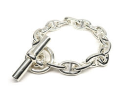 エルメス ブレスレット シェーヌダンクルPM 17コマ 17リンク Ag925 シルバー SV チェーン 2020年製造