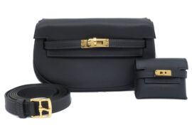 エルメス ケリームーブ ショルダーバッグ キャバン ゴールド金具 ヴォースイフト B刻