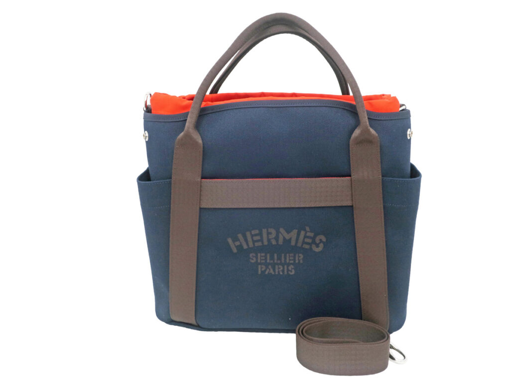 エルメス サックドパンサージュ グルーム トートバッグ ネイビー B刻印 2023年製造