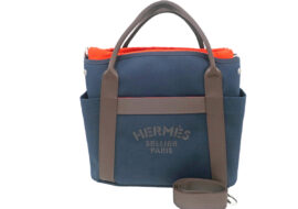 エルメス サックドパンサージュ グルーム トートバッグ ネイビー B刻印 2023年製造