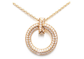 ティファニー TIFFANY ティファニーT ネックレス Tワン サークルダイヤ 750PG