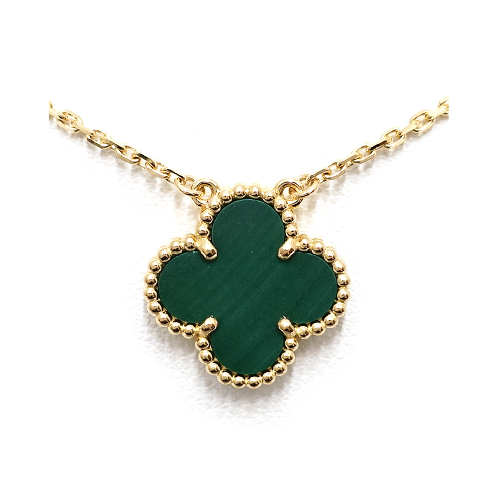 ヴァンクリーフ&アーペル VAN CLEEF&ARPELS ヴィンテージ アルハンブラ ネックレス マラカイト VCAR09VA00 750YG
