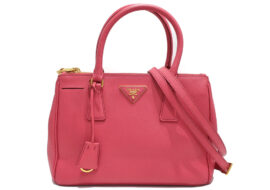 プラダ PRADA ガレリア ミディアム 2WAYバッグ ピンク サフィアーノ
