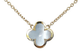 ヴァンクリーフ&アーペル VAN CLEEF&ARPELS ピュア アルハンブラ ネックレス 白蝶貝 750YG VCARA39700
