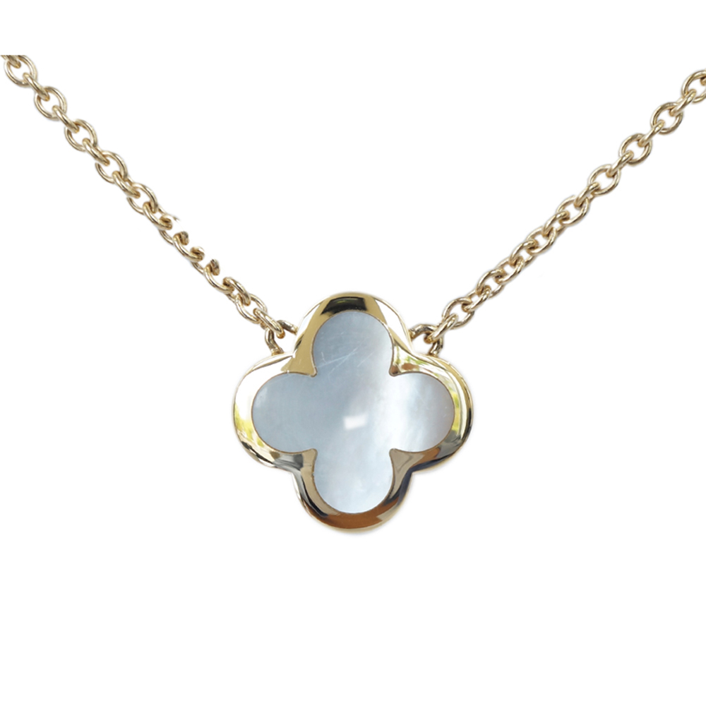 ヴァンクリーフ&アーペル VAN CLEEF&ARPELS ピュア アルハンブラ ネックレス 白蝶貝 750YG VCARA39700