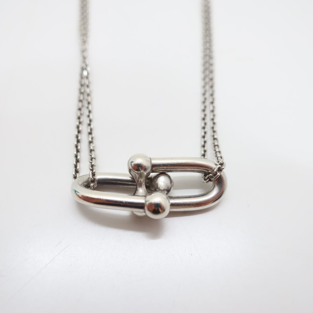 ティファニー ネックレス ハードウェア ダブルリンク SV925 シルバー