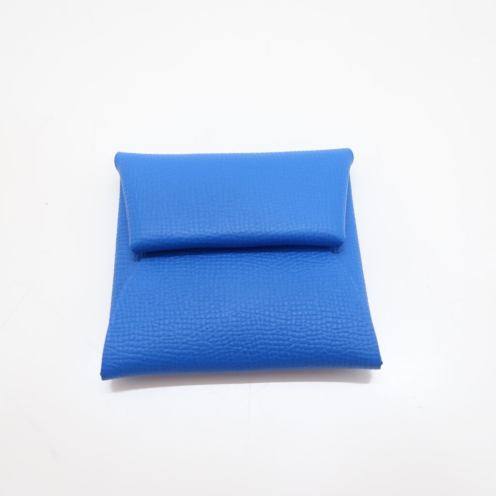 エルメス バスティア ブルーイドラ ディープブルー キャビアスキン