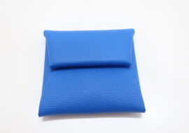 エルメス バスティア ブルーイドラ ディープブルー キャビアスキン