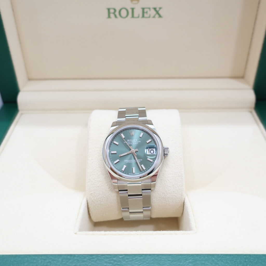 ロレックス デイトジャスト31 278240 ミントグリーン文字盤 SS