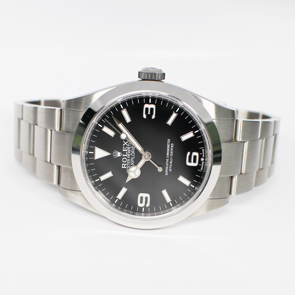 ロレックス エクスプローラーI 224270 ランダム ブラック メンズ 保証書付き 2023年