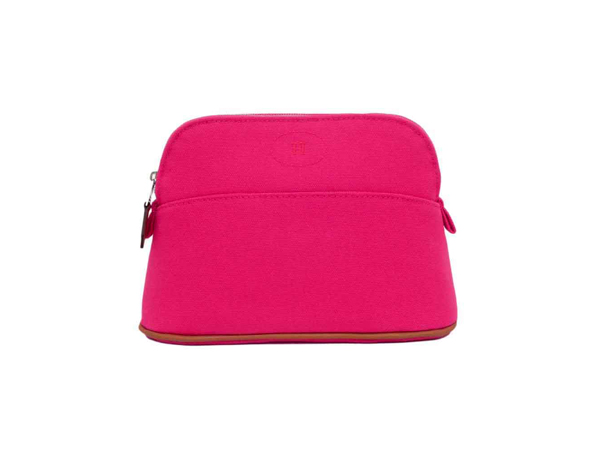 エルメス ボリードポーチ20 ピンク コットン