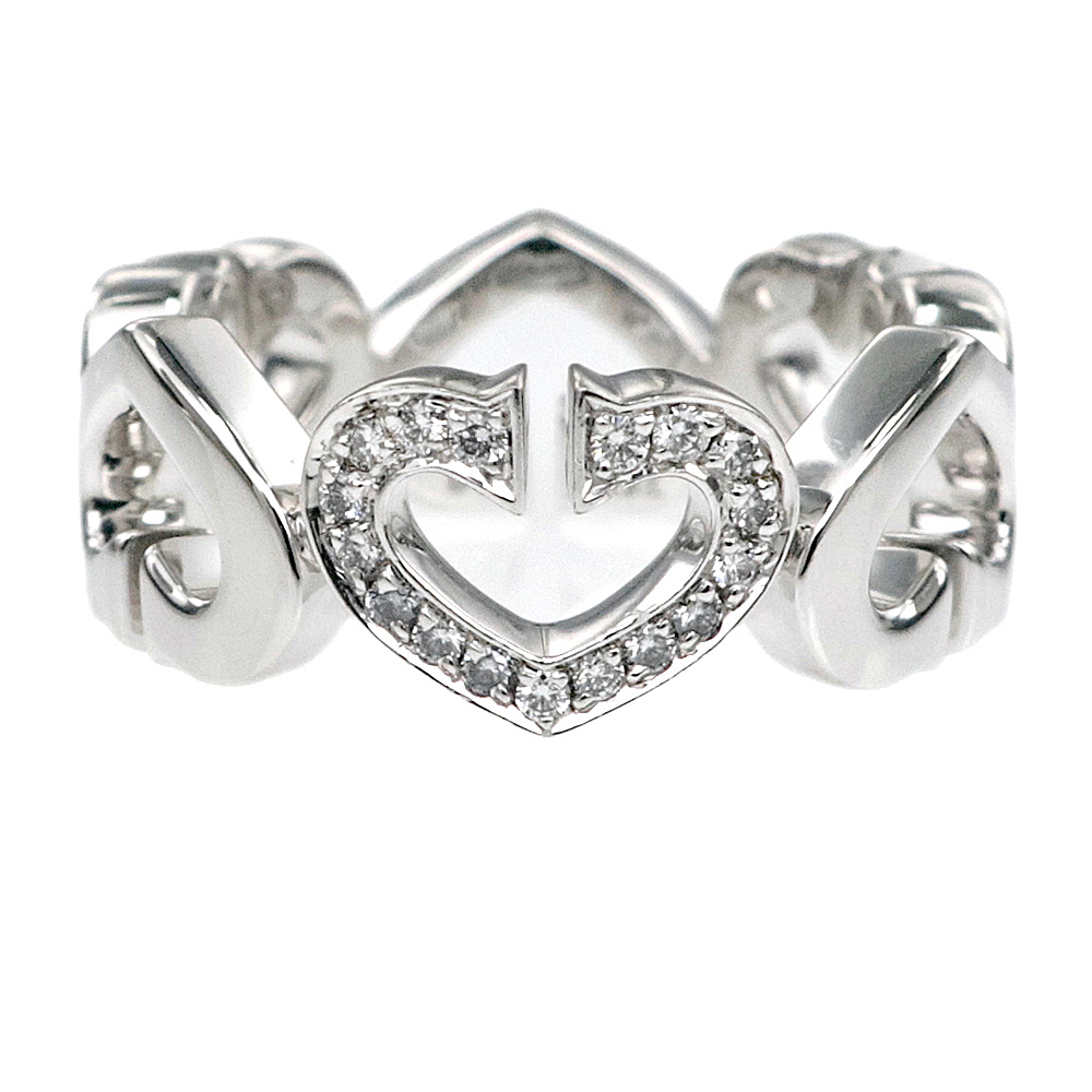 CARTIER カルティエ B4041500 リング Cハート ダイヤ 750WG