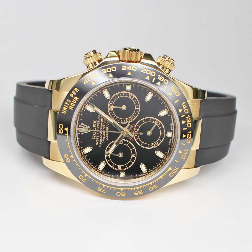 ロレックス デイトナ 116518LN ランダム ブラック イエローゴールド YG ラバー メンズ 2019年