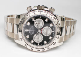 ロレックス デイトナ 126509G ランダム ブライトブラック スチール WG ダイヤ 自動巻き メンズ 保証書付き 2024年 新品同様