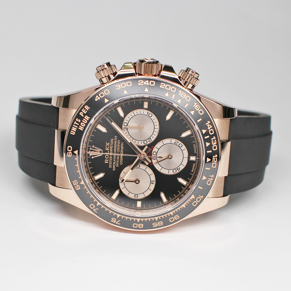 ロレックス デイトナ 126515LN ブライトブラック サンダスト RG ラバー 保証書付き 2024年 新品