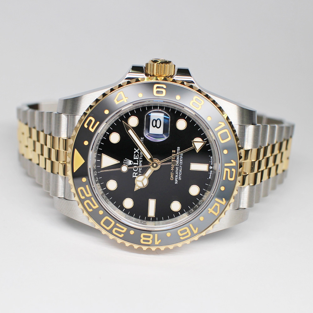 ロレックス GMTマスターII 126713GRNR ランダム ブラック SS YG ジュビリー 保証書付き 2024年 新品