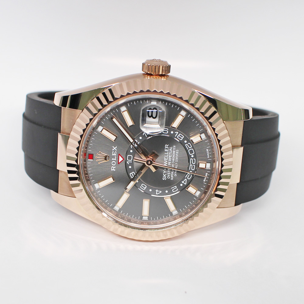 ロレックス スカイドゥエラー 326235 ランダム スレート RG ラバー 自動巻き メンズ 保証書付き 2020年