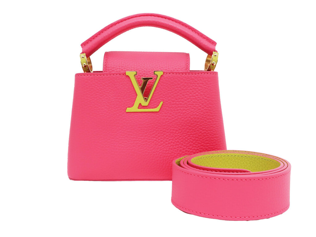 ルイヴィトン カプシーヌMINI M55987 ピンクXイエロー トリヨンレザー