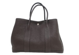 エルメス ガーデンパーティPM トートバッグ エべンヌ  ネゴンダ D刻印