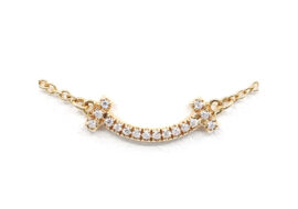 ティファニー TIFFANY Tスマイル ペンダント ネックレス ダイヤモンド 750YG