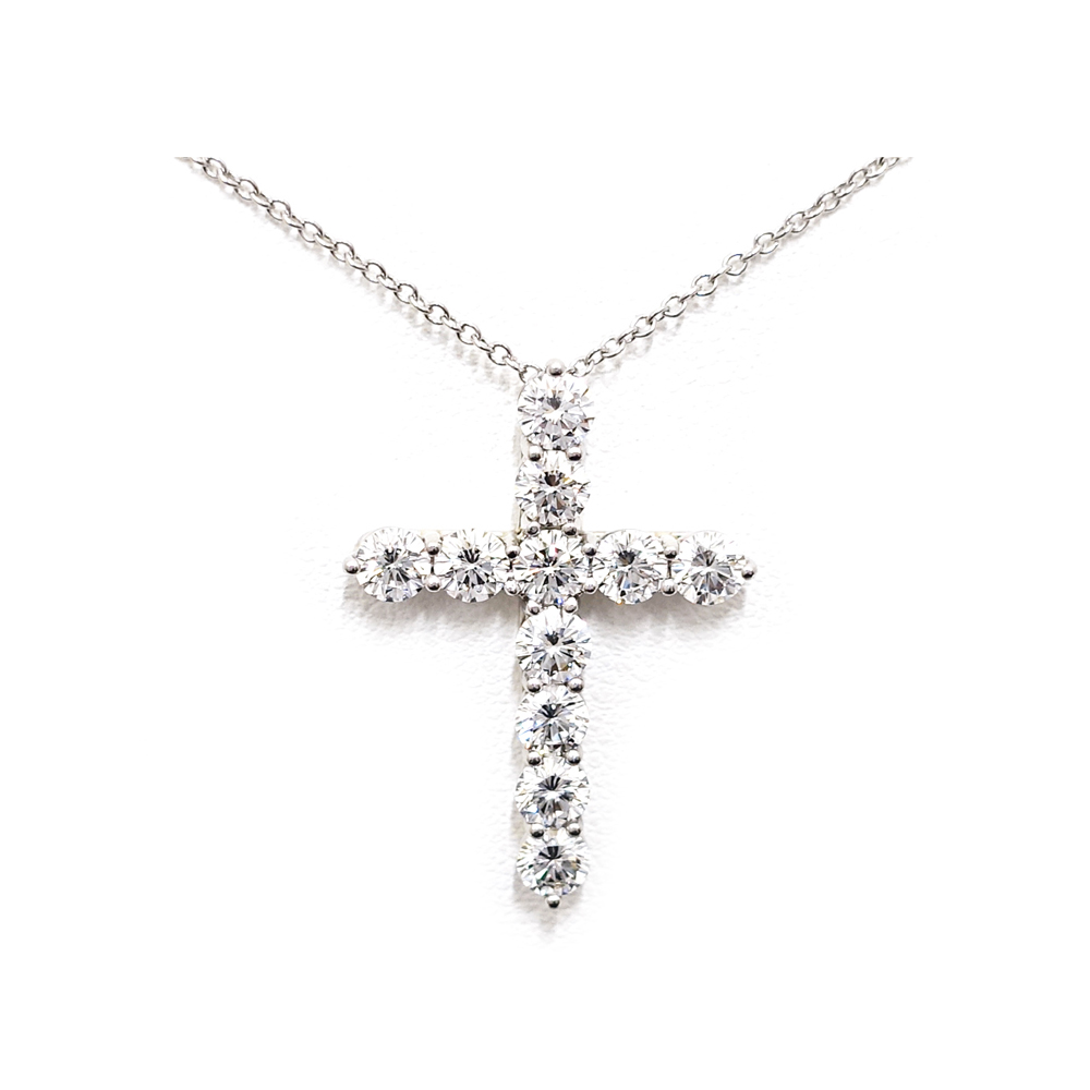 ティファニー TIFFANY ダイヤモンド クロス ラージ ネックレス