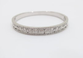 ダミアーニ ベルエポック ブレス バングル K18WG ホワイトゴールド ダイヤモンド