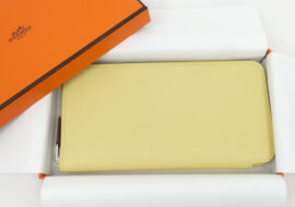 HERMES エルメス アザップ ロング シルクイン ジョーヌプッサン Z刻