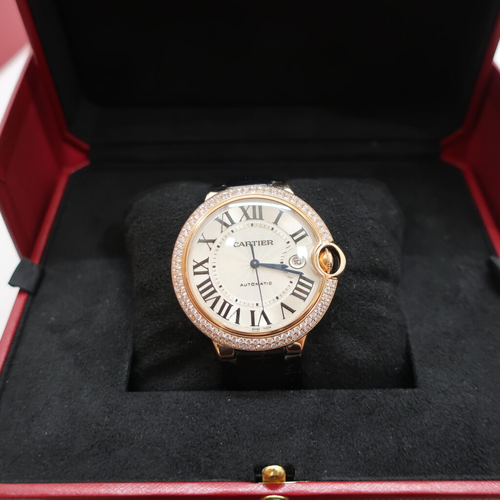 カルティエ バロンブルー ドゥ カルティエ WE900851 ピンクゴールド ダイヤモンド