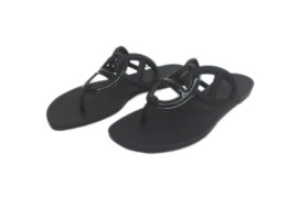 エルメス エジェリ ラバーサンダル ブラック サイズ39