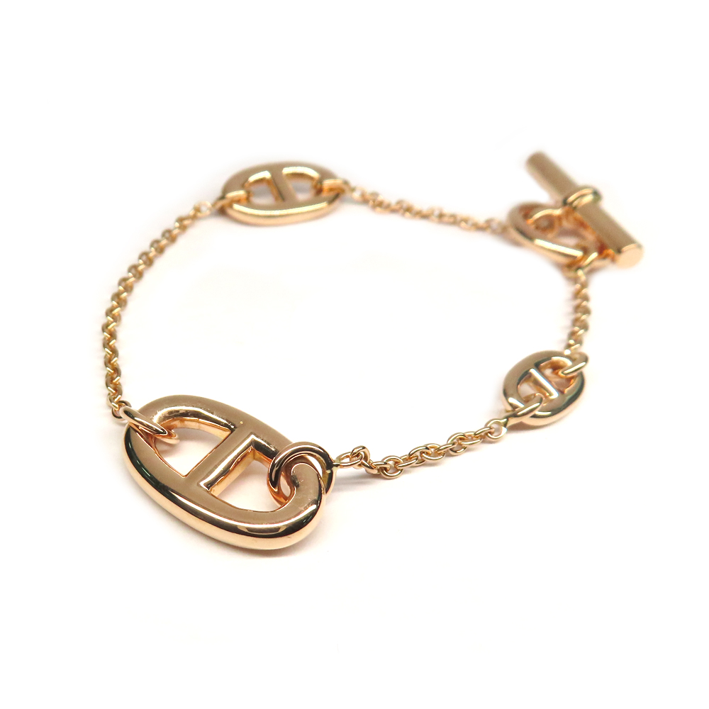 エルメス ブレスレット シェーヌダンクル ファランドール SH 750PG ローズゴールド