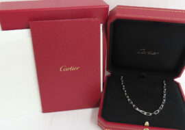 カルティエ サントス ドゥ カルティエ ネックレス 750WG K18 ホワイトゴールド B7224583