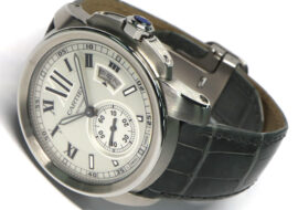 カルティエ カリブル ドゥ カルティエ 42MM W7100013 シルバー SS レザー 自動巻