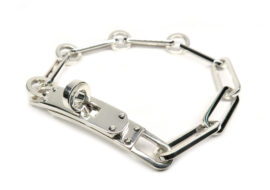 エルメス ケリー シェーヌ シンプルトゥール ブレスレット 7コマ Ag925 シルバー 2022年製造