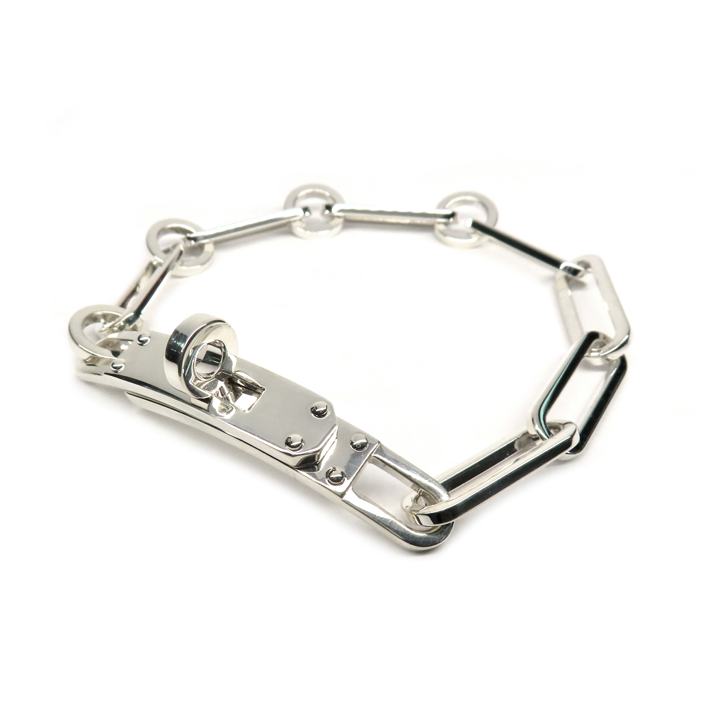 エルメス ケリー シェーヌ シンプルトゥール ブレスレット 7コマ Ag925 シルバー 2022年製造