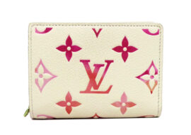 LOUIS VUITTON ルイヴィトン ポルトフォイユ クレア M83481 モノグラムアンプラント サンライズアクワレル