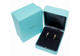 TIFFANY ティファニー ノット ピアス 18K ローズゴールド ダイヤモンド