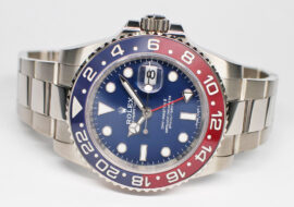 ロレックス GMTマスターII 116719BLRO ランダム ブルー WG 赤青 自動巻き メンズ 保証書付き 2017年