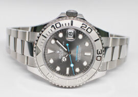 ロレックス ヨットマスター 37 268622 ランダム スレート SS PT 自動巻き メンズ 保証書付き 2024年 新品