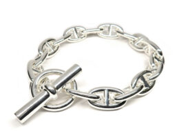 エルメス ブレスレット シェーヌダンクルGM 16コマ 16リンク Ag925 シルバー SV チェーン 2023年製造