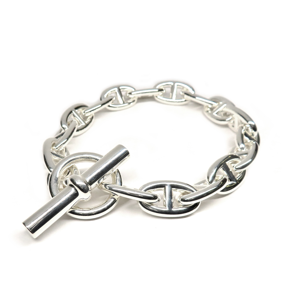 エルメス ブレスレット シェーヌダンクルGM 16コマ 16リンク Ag925 シルバー SV チェーン 2023年製造